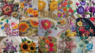 70 + very useful handmade embroidery pattern designs for shirts bedsheets pillow - cousion covers