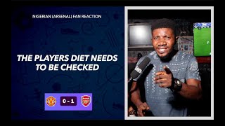 MANCHESTER UNITED 0-1ARSENAL (NIGERIAN FAN REACTION) PREMIER LEAGUE 2023-24 HIGHLIGHTS