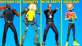 Top 25 Legendary Fortnite Dances With Best Music! (Get Schwifty Morty, Bim Bam Toi, J Bavlin)