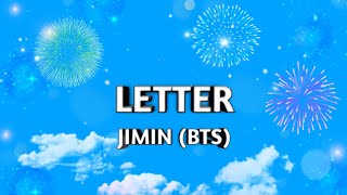 Letter - Jimin (BTS) | English Lyrics | Jimin Solo Album | Hidden Track #trending #btsarmy #face