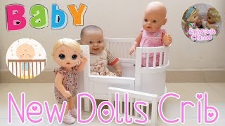 Unboxing and Set Up The New Gorgeous Baby Dolls Bed/Dolls Crib with Baby Born and Baby Alive Dolls🌠