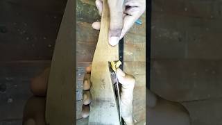 Wooden slingshot with spoon #viralvideo #diy #woodworking #woodwooding #slingshot #woodscraft