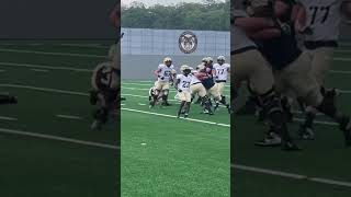 Fullback Jake Rendina coming through #ArmyFootball Preseason Scrimmage #collegefootball #cfb