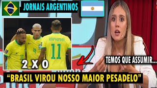 JORNAIS ARGENTINOS SE RENDE VAI A LOUCURA COM A VITORIA DO BRASIL CONTRA SERVIA! SELEÇÃO BRASILEIRA