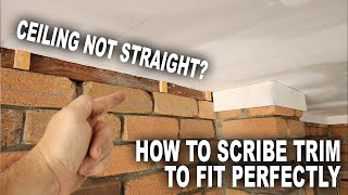 How to SCRIBE trim to fit perfectly on uneven surfaces