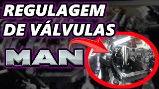 REGULAGEM DE VÁLVULAS DO MOTOR MAN D08