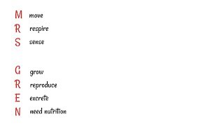 Characteristics of Living Organisms - MRS GREN