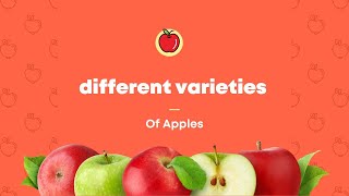 different varieties of apples