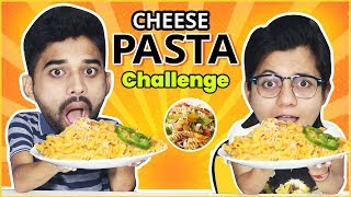 CHEESE PASTA EATING CHALLENGE | Cheese Pasta Eating Competition | Food Challenge India