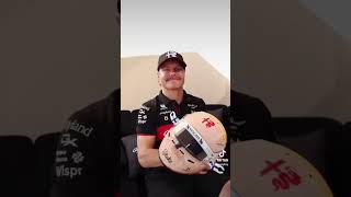 Valtteri Bottas está tan orgulloso de su nuevo look que lo traerá incluso en el diseño de su casco