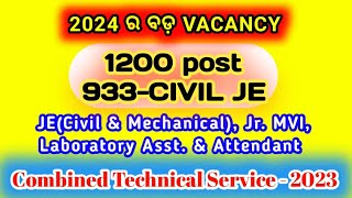 CTSRE-2023 Details Notification, CIVIL JE, Jr. MVI, MECHANICAL JE @mylearnerstube