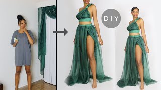 Making a Dress Out of Curtains (Easy Sewing!)