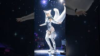 A woman performs a fusion with the fox on AGT #americagottalent #magic