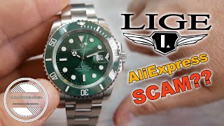 BEWARE of SCAM - This Watch is NOT What They Say It Is - Lige Automatic Dive Watch