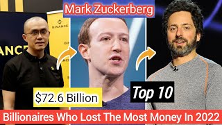 Top 10 Billionaire People's Who Lost The Billion Dollars In 2022 || Bio & NetWorth School