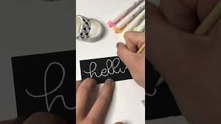 Scratch lettering! So SATISFYING!