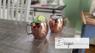 Moscow Mule Mug DIY Monogram Project | Designer Stencils