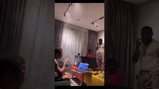 Wizkid and Odumodublvck seen recording a song 🔥 #wizkid #odumodublvck #nigeria #music