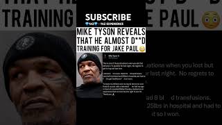 @miketyson almost unalived training for @jakepaul fight. #celebrity #boxing #viralshorts