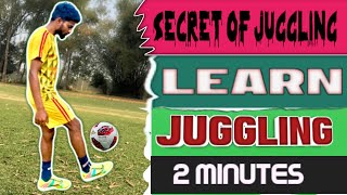 Football Juggling for Beginners | Football juggling Tutorial in hindi⚽️⚽️