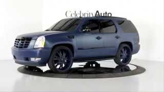 CADILLAC ESCALADE AWD MATTE BLUE CHIP 26' DUB WHEELS NAV SOUND PKG REAR ENT 2007