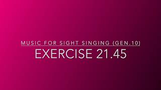 Exercise 21.45 - Music for Sight Singing