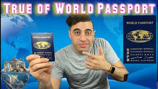 WORLD PASSPORT. The True Behind World Passport After I Get It. Never Do It