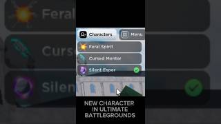 New character in Ultimate Battlegrounds #roblox #fyp