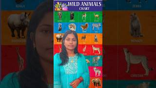 #shorts , Wild animals, animals name, learn animals name, animals name in English, Domestic animals