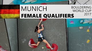 Munich Bouldering World Cup 2017 | Female Qualifiers