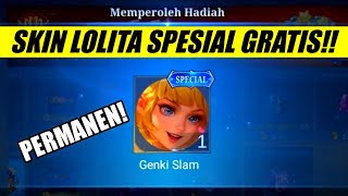 CARA MENDAPATKAN SKIN LOLITA SPESIAL GENKI SLAM GRATIS - MOBILE LEGENDS