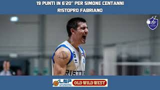 Ristopro Fabriano vs Logimatic Group Ozzano - 19 punti in 6'20'' per Simone Centanni