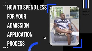 How to spend less for your admission application process.        |#internationalstudents #admission|