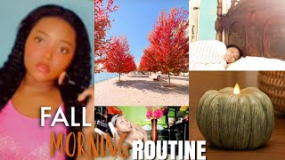 7am fall morning routine🍂 | productive + cozy, cold weather, tea, workout routine