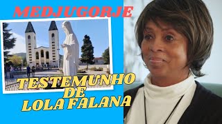 LOLA FALANA CANTORA E DANÇARINA FAMOSA CURADA EM MEDJUGORJE.🙏