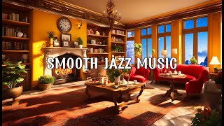 Smooth Jazz Music☕ Cozy Coffee Shop Ambience & Relaxing Jazz Music for Studying, Work