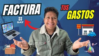 ¿COMO FACTURAR MIS GASTOS EN EL SAT? | Aprende a facturar tus tickets de compras | IngenioContable💡