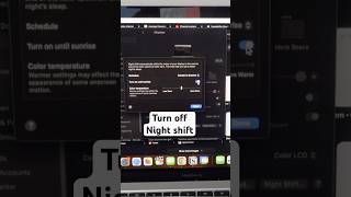 How to turn off nightshift on MacBook 💻👀 #apple #macbook