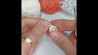 Incredible😍one bead to make a beautiful crochet earrings in minutes