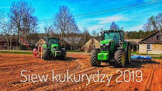 ★ ★ ★ Siew kukurydzy 2019 ★ ★ ★ John Deere 6330, John Deere 6170R, Gaspardo MTE 6, Agro-Lift 6m.