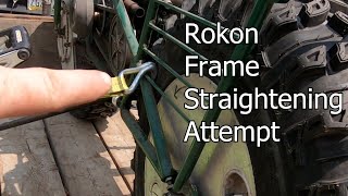 Rokon Frame Straightening Attempt, Initial