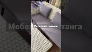 Комплект с диваном из искусственного ротанга