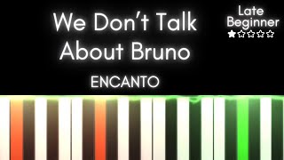 We Don’t Talk About Bruno- Easy Piano Tutorial (Abridged Version)