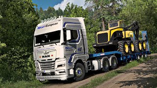 HEAVY Transport through Forest of Germany - RPM MAP - Euro Truck Simulator #ets2