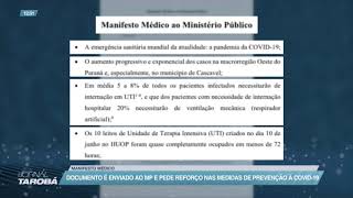 Documento é enviado ao MP e pede reforço nas medidas de prevenção à covid 19