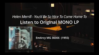 [LP Live] Helen Merrill - You'd Be So Nice to Come Home to (1955 EmArcy Mono LP Big Drum Label)