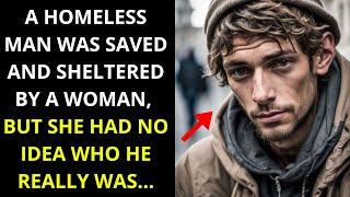 A homeless man was saved and sheltered by a woman, but she had no idea who he really was...