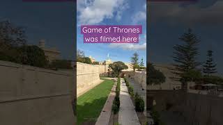 Game of Thrones was filmed in Mdina, Malta. 🇲🇹 Link in the description section.