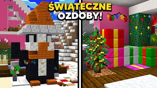 OZDABIAM MÓJ DOM na ŚWIĄTECZNY na Palionowie w Minecraft!