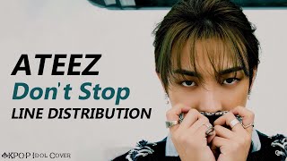 ATEEZ - Don't Stop | Line Distribution (Color Coded)